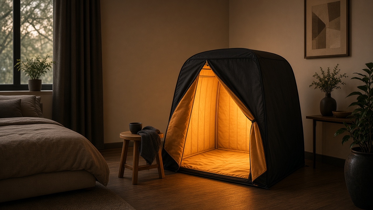 Compact personal infrared sauna